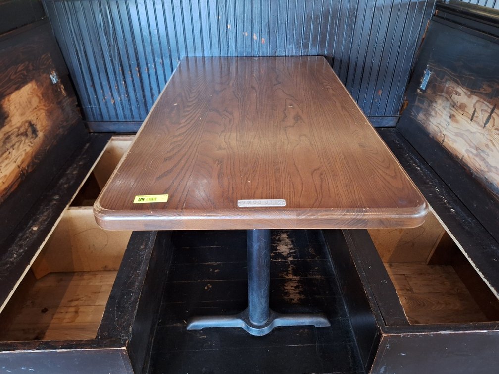 3 Wood/Metal Dining Tables, 48"x29"x30"