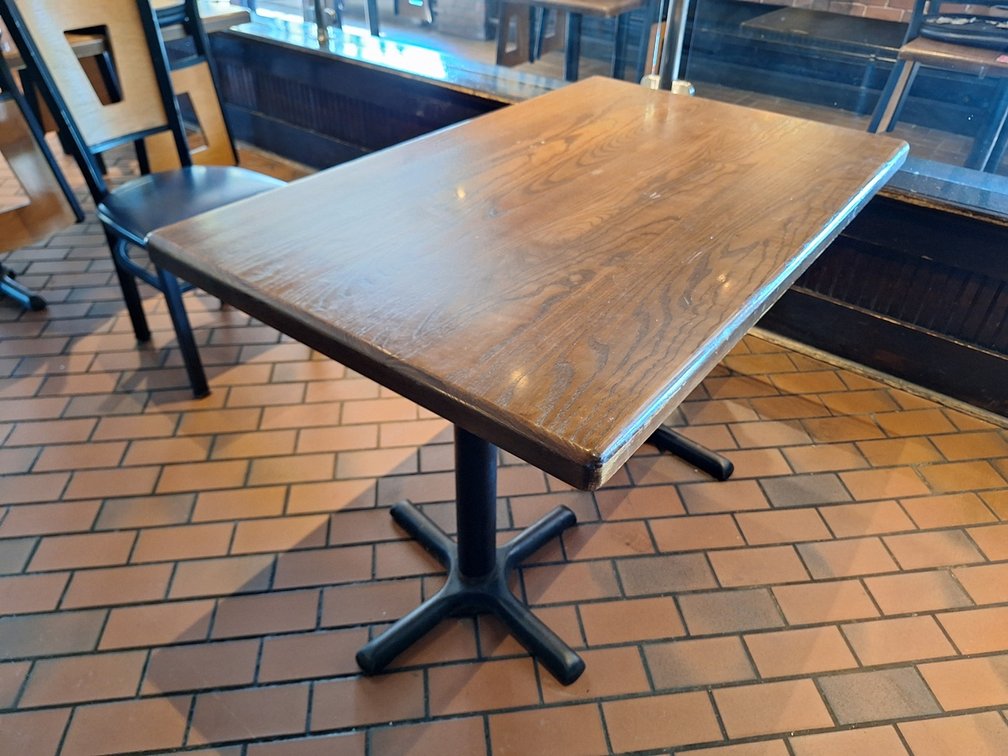 13 Wood/Metal Dining Tables, 48"x29"x29"