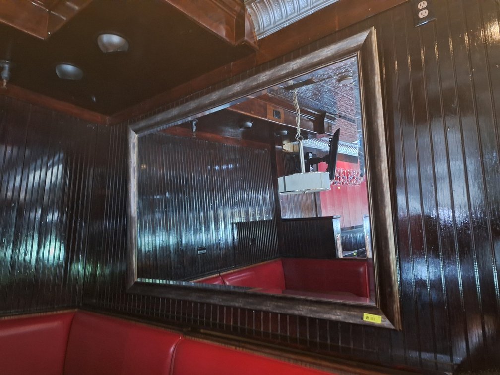 Wood Framed Mirror, 70"x46"