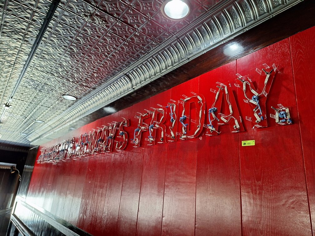 "IN Here It's Always Friday" Wall Sign, Each Letter is 10"x12"