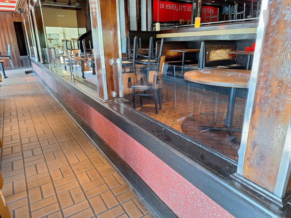 All Glass Dividers with Metal Mounts, 60"x17.5" Each