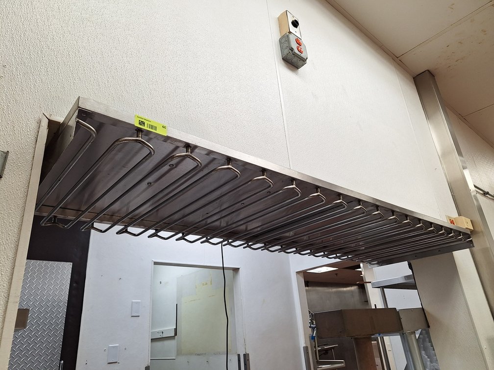 SS Glass Hanging Rack, 75"x24"