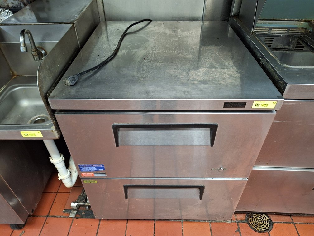 Exceptional Quality SS Refrigerated Prep Station on Wheels, 28"W
