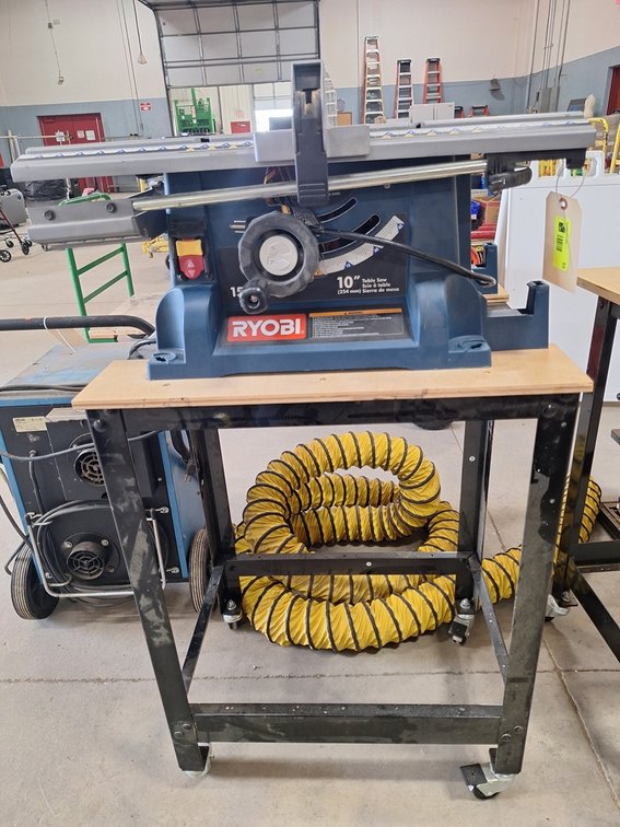 Ryobi 10" Table Saw on Wheels