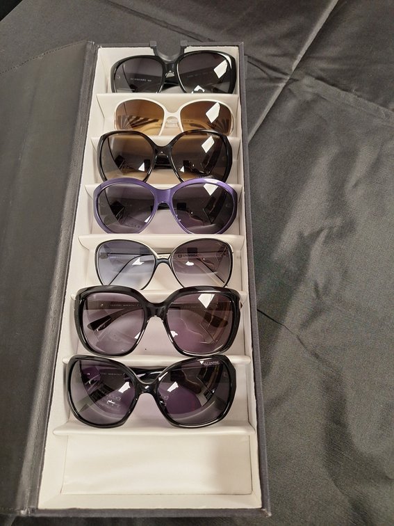6 Pairs Sunglasses: 4 Valentino, Koali and Lucky Brand