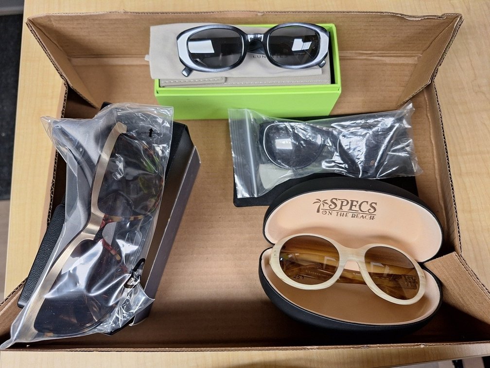 4 Pairs Sunglasses: Polo, Nicole Miller, Fred Lunettes and For All Mankind