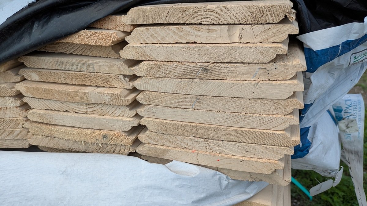 Beige Prime Western Wood 1"x8", UTIL LWP-11 REV KD, 8' and 10' Lengths, 500 Linear Feet, 280 Sq. Ft.