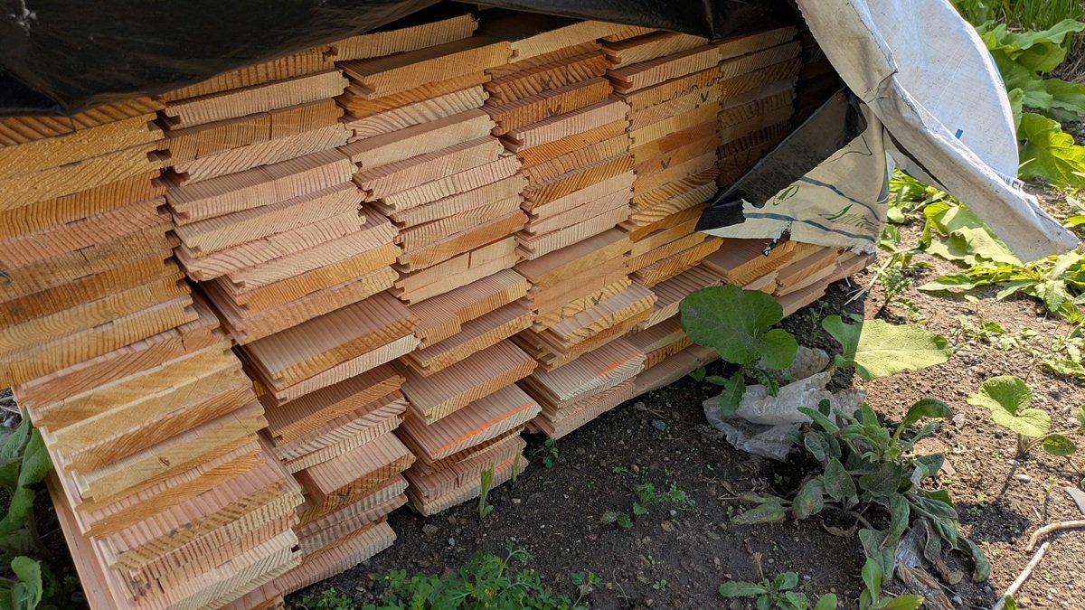 Douglas Fir 1"x6", Planer Falldown T&G, 6' to 10' Lengths, 1680 Linear Feet, 700 Sq. Ft.