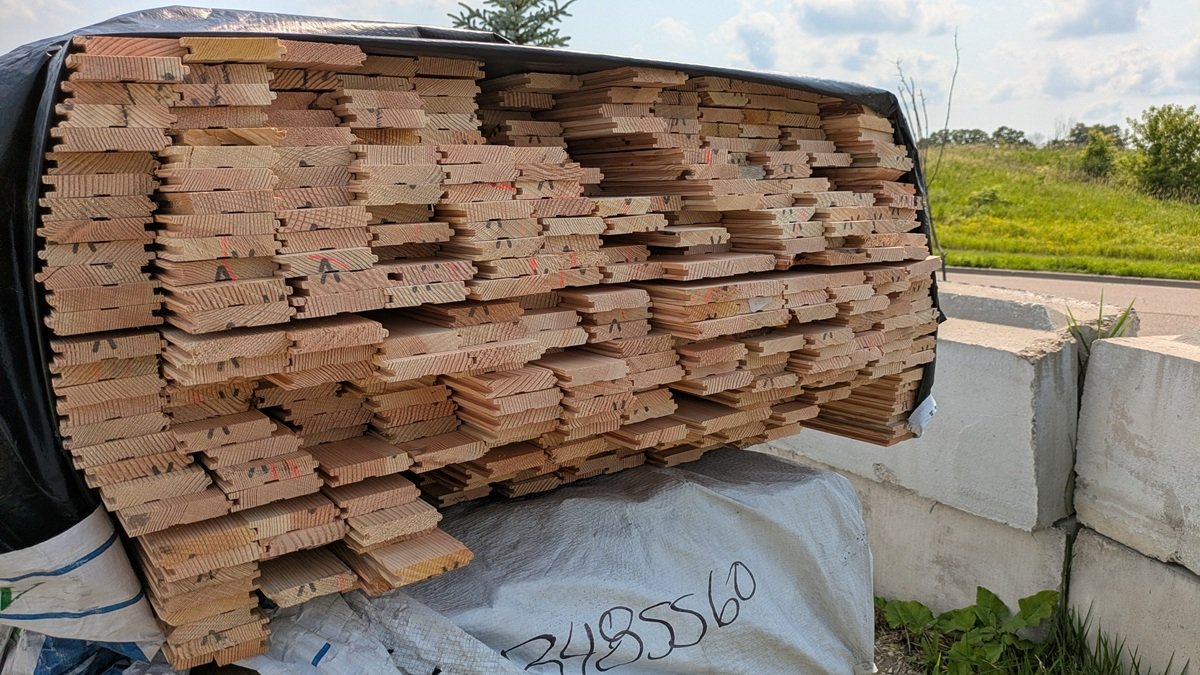 Douglas Fir 1"x4", Planer Falldown T&G, 6' to 10' Lengths, 3030 Linear Feet, 757 Sq. Ft.