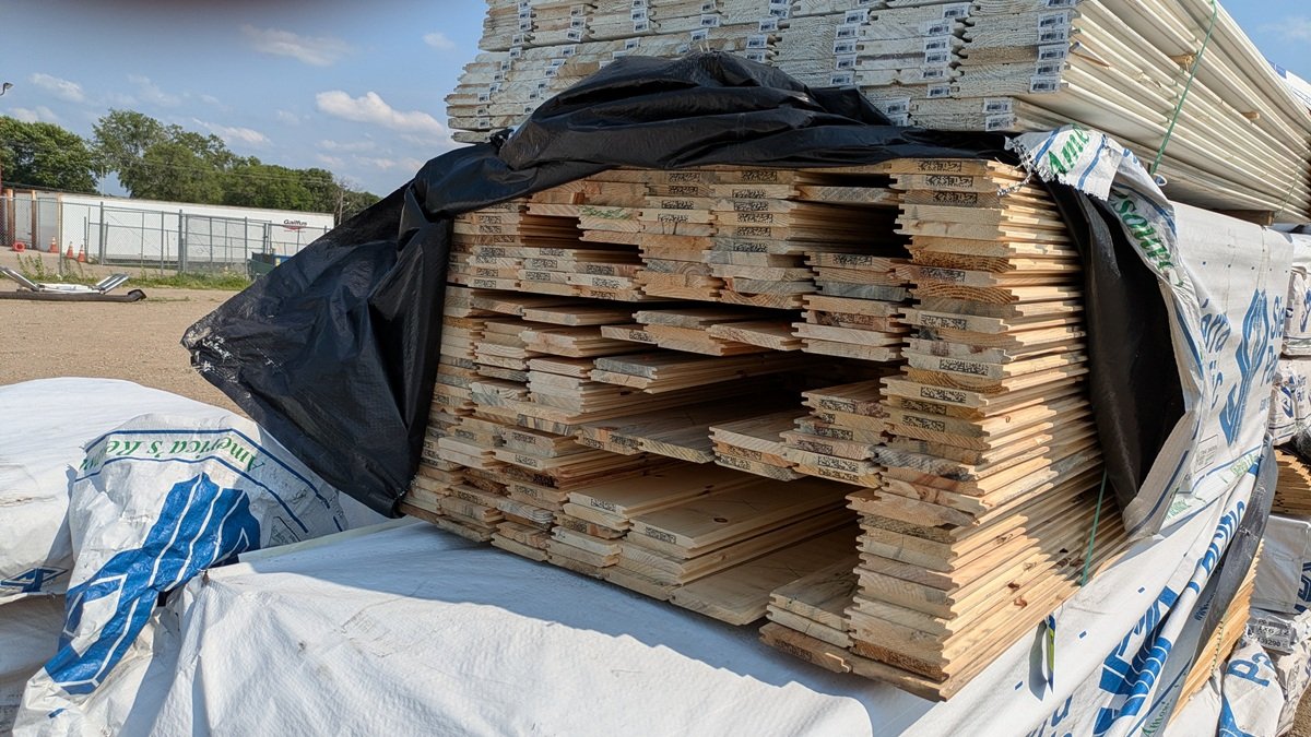 Ponderosa Pine 1"x6", UTIL LWP-4 FACE SQ BACK KD, 6' to 8' Lengths, 2146 Linear Feet, 894 Sq. Ft.