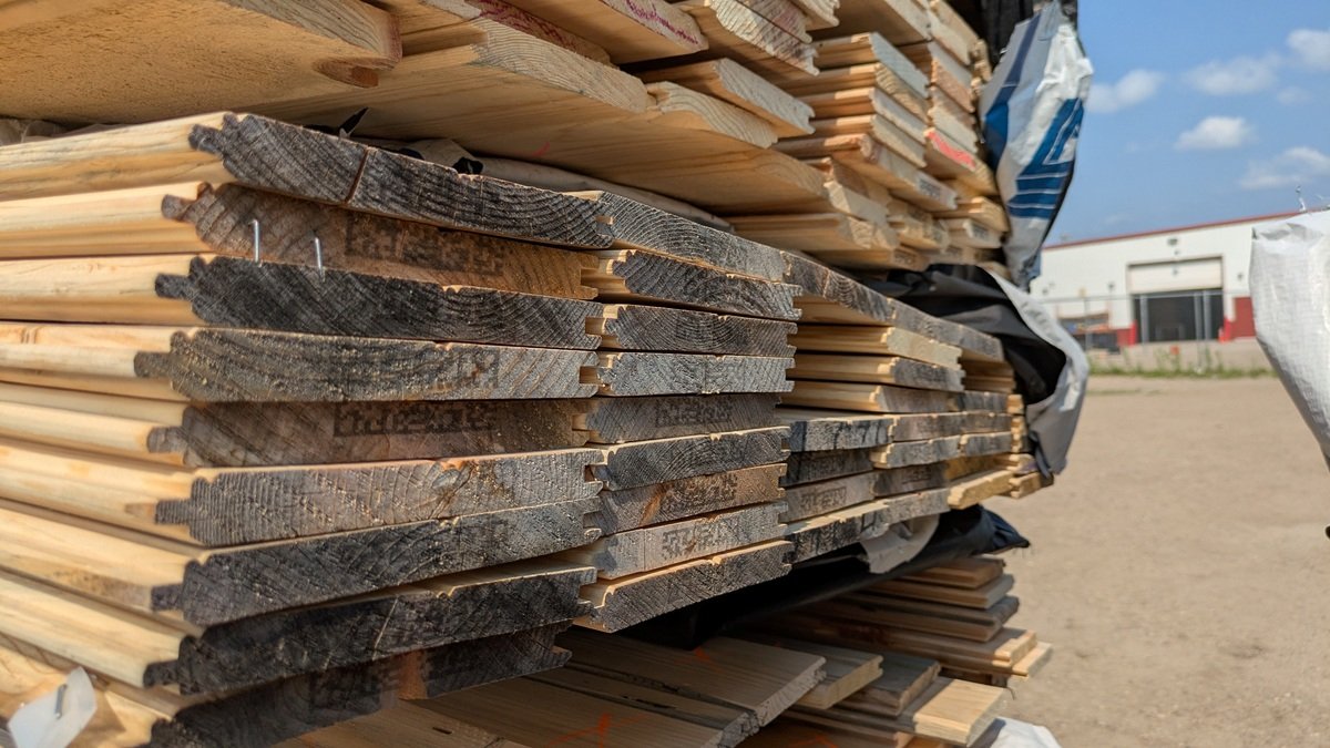 Ponderosa Pine 1"x6", UTIL BEAD CLG FACE LWP-4, 12' to 16' Lengths, 831 Linear Feet, 467 Sq. Ft.