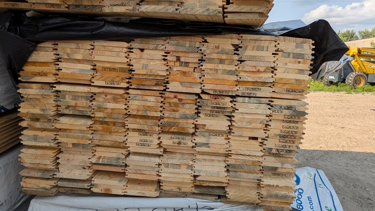 Ponderosa Pine 1"x6", UTIL LWP-4 FACE SQ BACK KD, 6' to 8' Lengths, 2188 Linear Feet, 911 Sq. Ft.