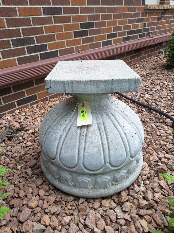 2 Concrete/Stone Planters, 20"x20"x19"