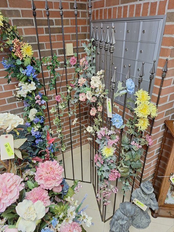 3-Panel Antique Style Garden Fence, 76"H