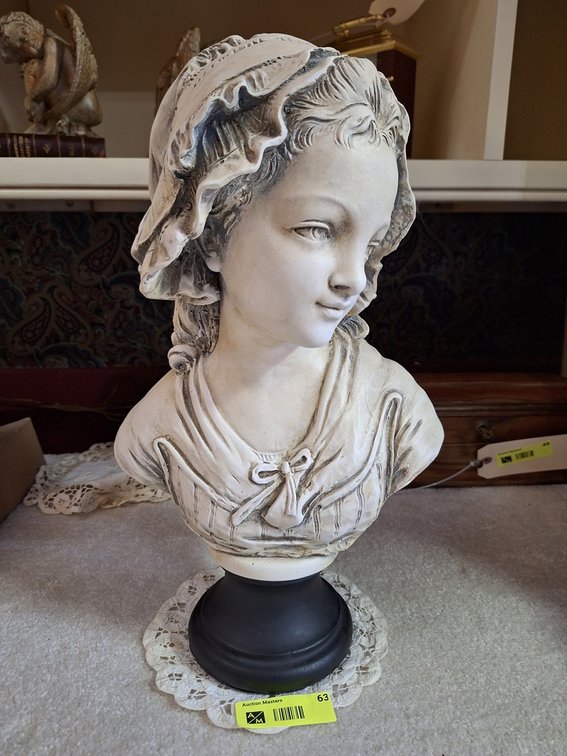 Antique Style French Bust of Young Lady