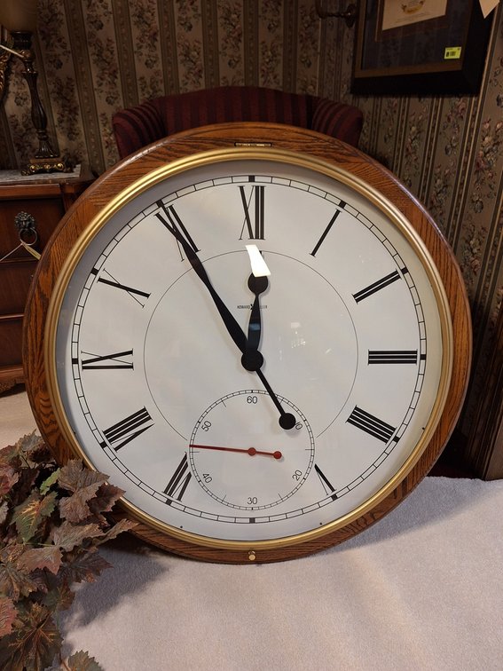 Howard Miller Pocket Watch Style Wall Clock, Model: 622-525, 42"D