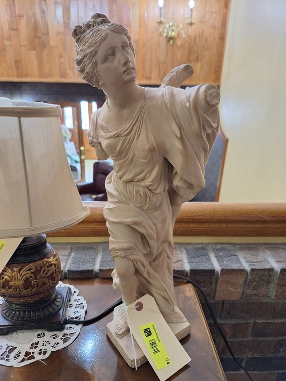 Signed Angel Motif Figure, Vista Alegre