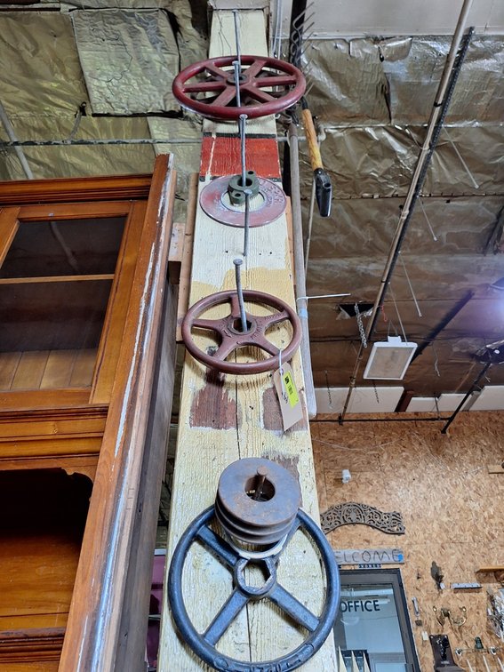 Assorted Vintage Wheels on Post