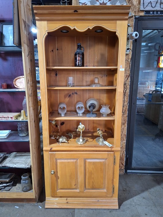 Wood Display Cabinet, 32"x17"x80"