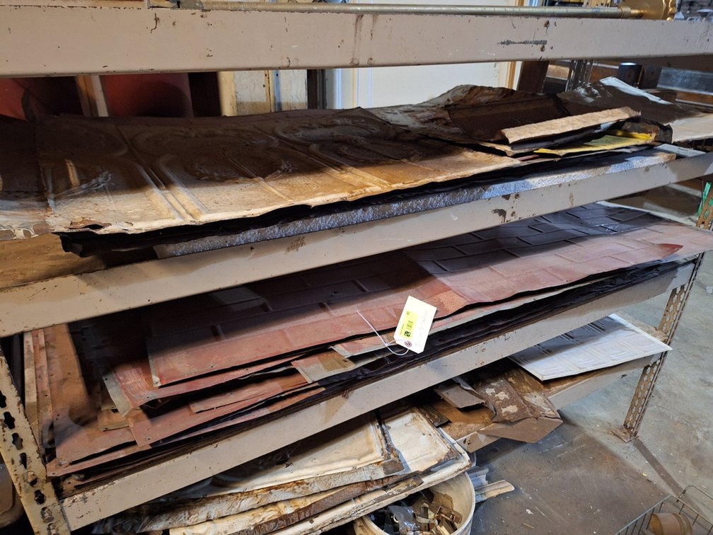 Assorted Tin on 3 Shelves
