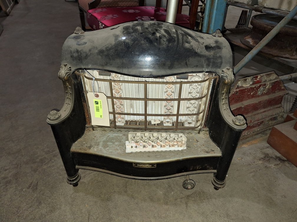 Vintage Miniature Metal Heater, 24"x8"x24"