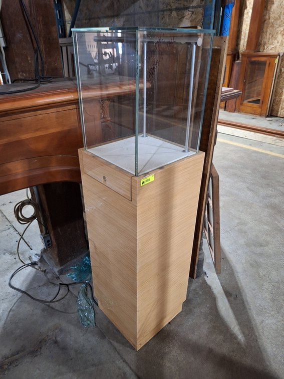Fancy Lighted Display Case, 13"x17"x60"