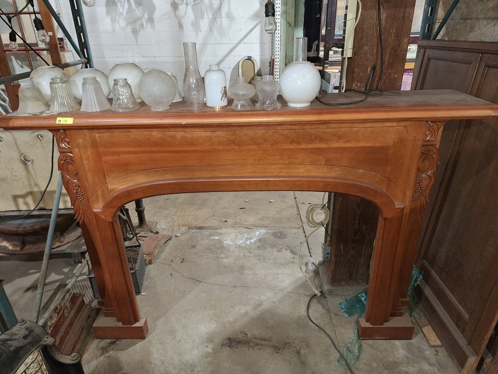 Decorative Wood Mantle, 80"x16"x53"