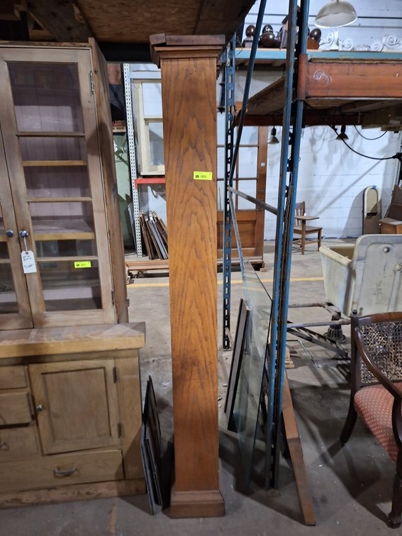 2 Wood Columns, 10"x10"x80"