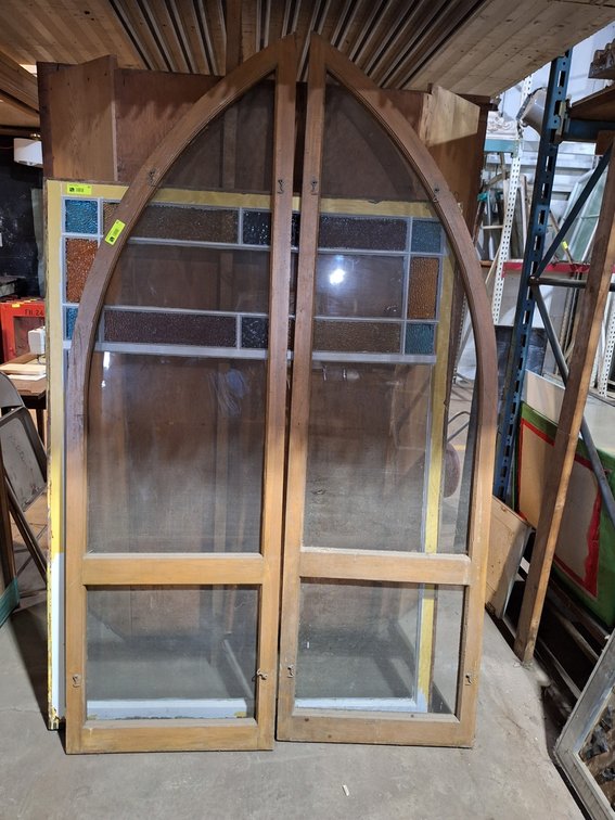 Pair of Curved Screens, 25"x83"