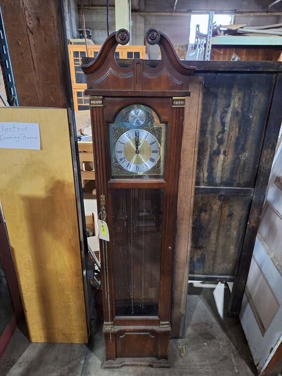 Vintage Grandfather Clock, 15"x10"x74"