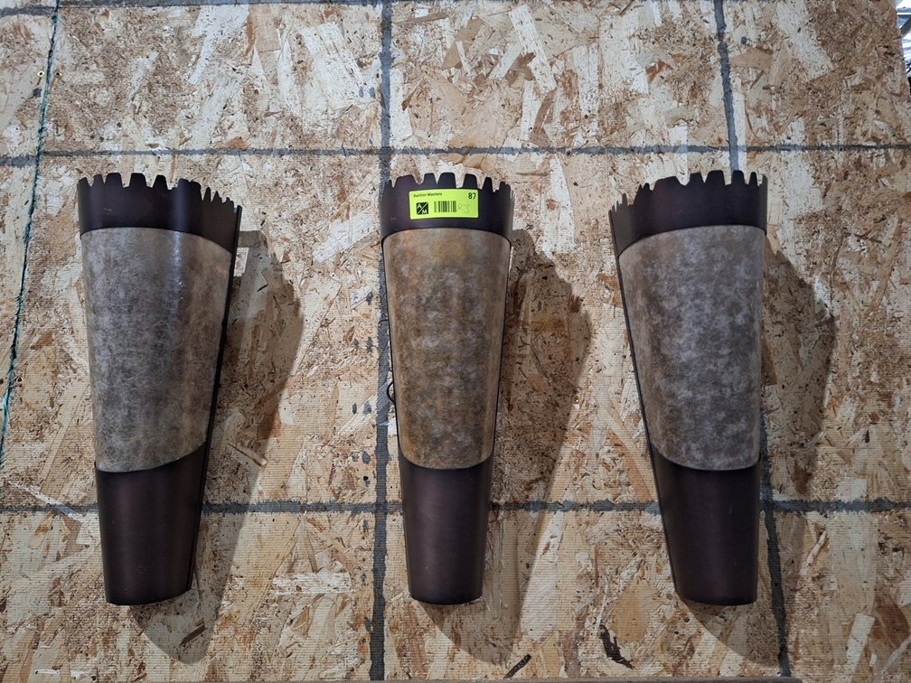 3 Wall Sconce Lights, 16"H
