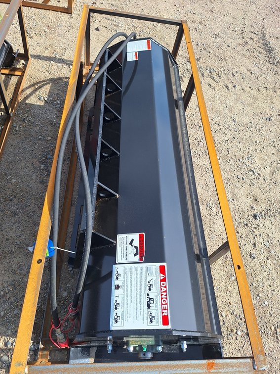 2026 Mower King Skid Steer Rotary Tiller, Model ECSSTR072, Unused