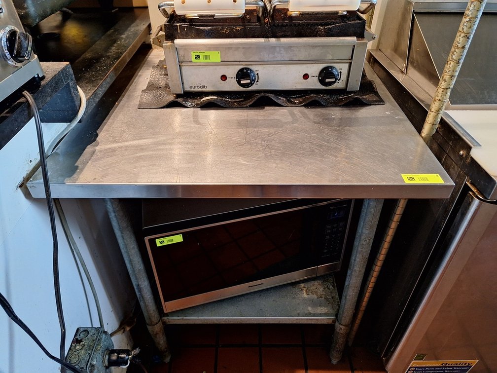 SS Table with Undershelf, 30" Wide