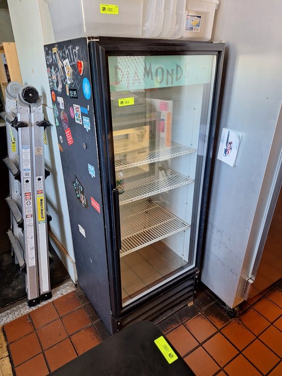 True Glass Door Cooler, Model GDM-12, 24"x23"x63"