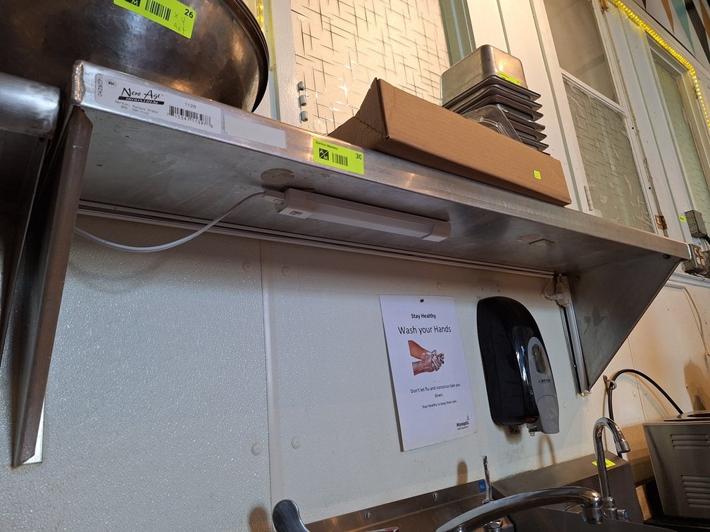 SS Wall Shelf, 48"x12"