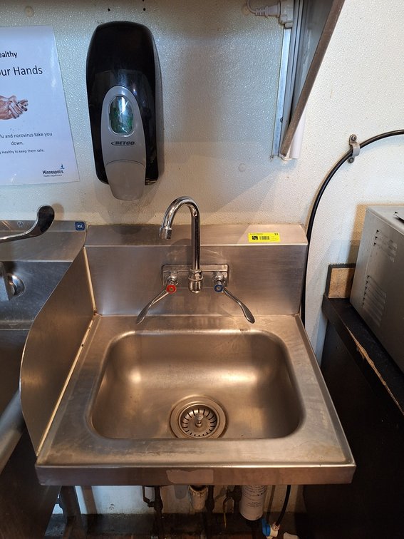 SS Hand Sink with Faucet and Soap Dispenser