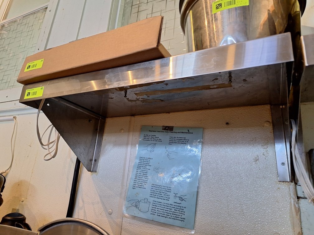 SS Wall Shelf, 24"x12"