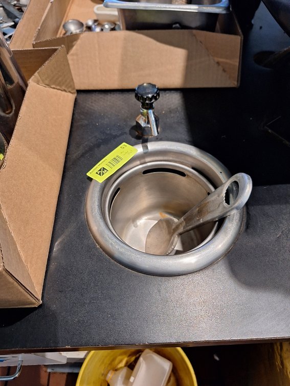 Ice Cream Scoop Rinse Sink with Nozzle