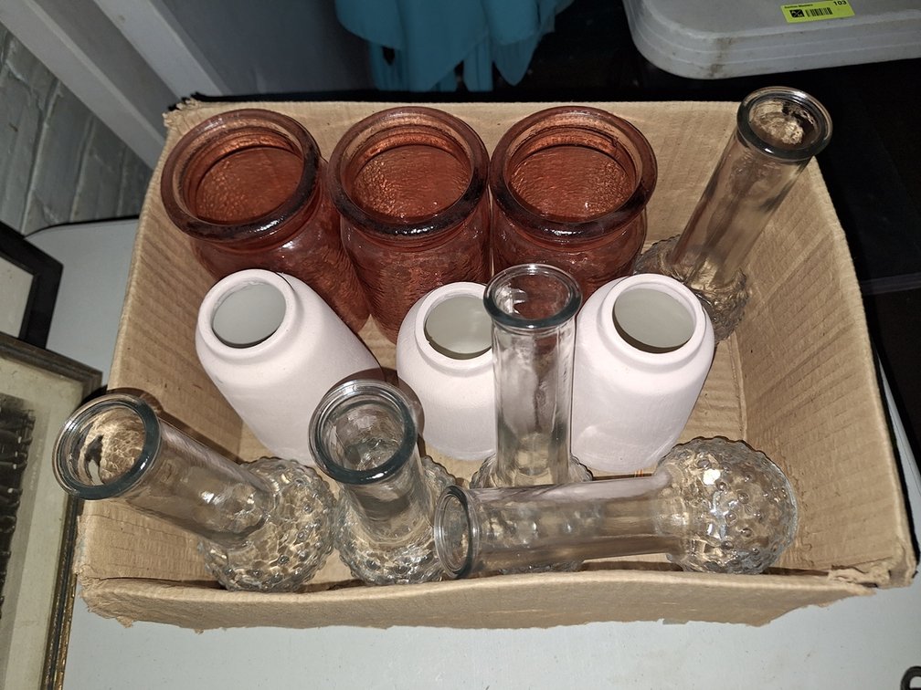 Assorted Vases and Candle Holders