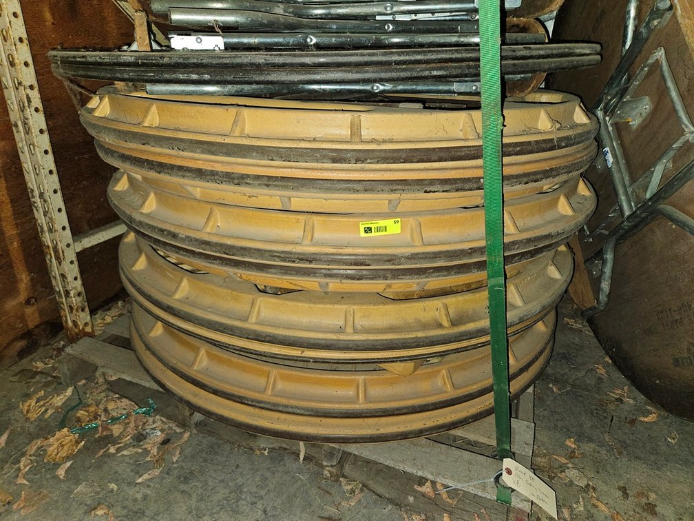 8 Poly Covered 48" Folding Tables
