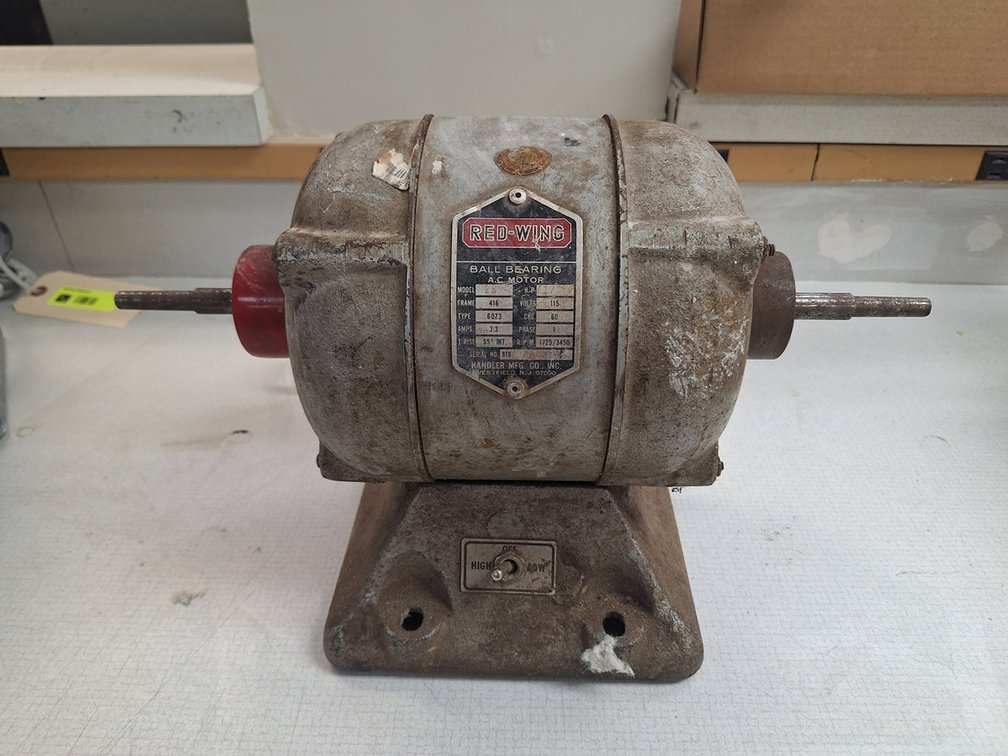 Handler No. 26 Red Wing Motor, 1/4HP, RPM: 1725/3450