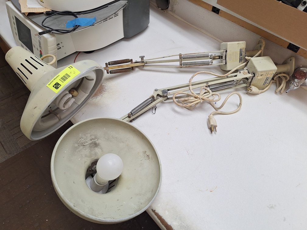 2 Adjustable Table Mount Lamps