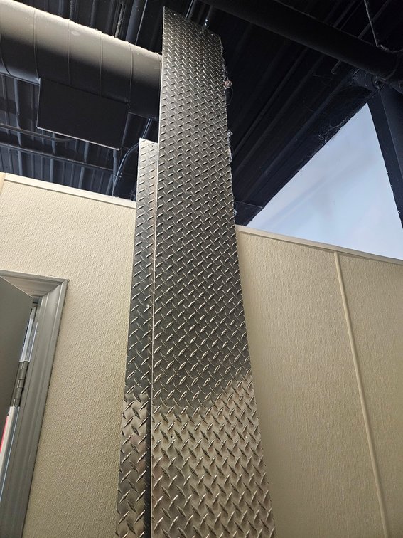 4 Pieces Diamond Plate, 40" to 144" Long, 12" Wide