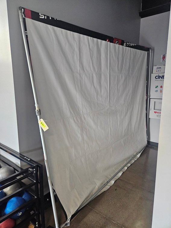 Back Drop Frame 10'x90" with Farrell's Branded Back Drop