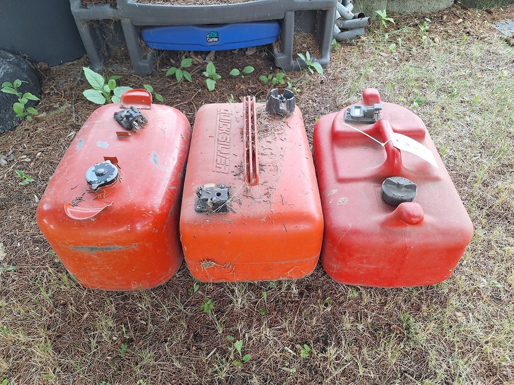 3 Assorted Boat Gas Tanks