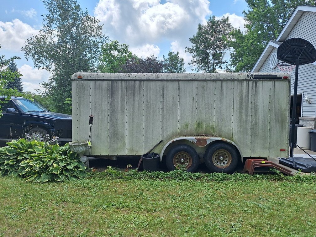 1992 Kiefer Kargo King Tandem Axle Enclosed Trailer, 16'x6'x6', VIN 1DVCP1628NK023916