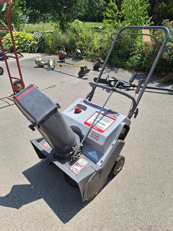 Craftsman 20" Single Stage Gas Snowblower, 3 HP