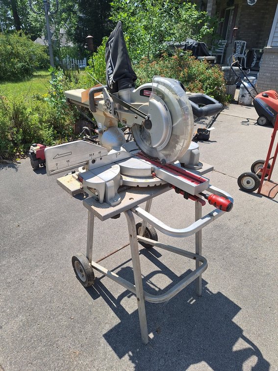 Craftsman 12" Sliding Compound Miter Saw on Portable Stand