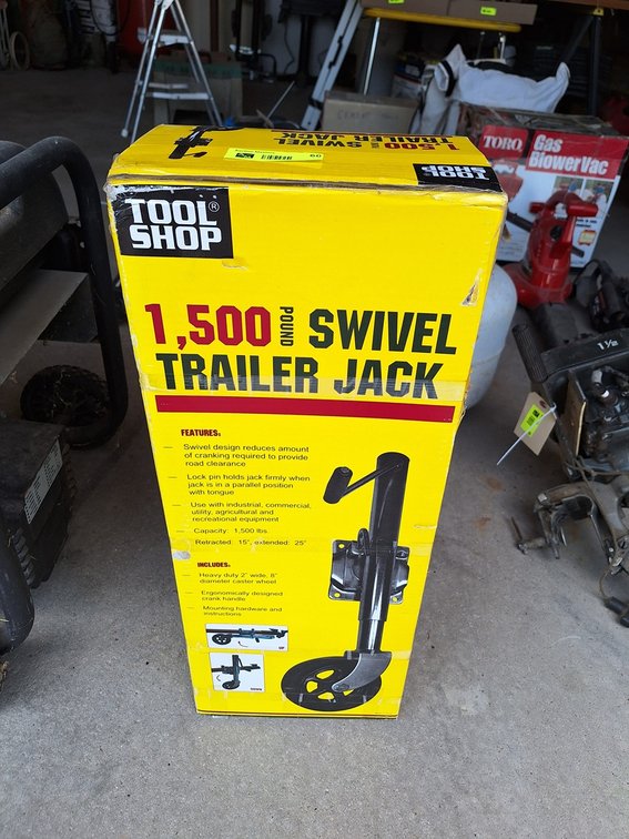 Tool Shop 1500 Lb. Swivel Trailer Jack