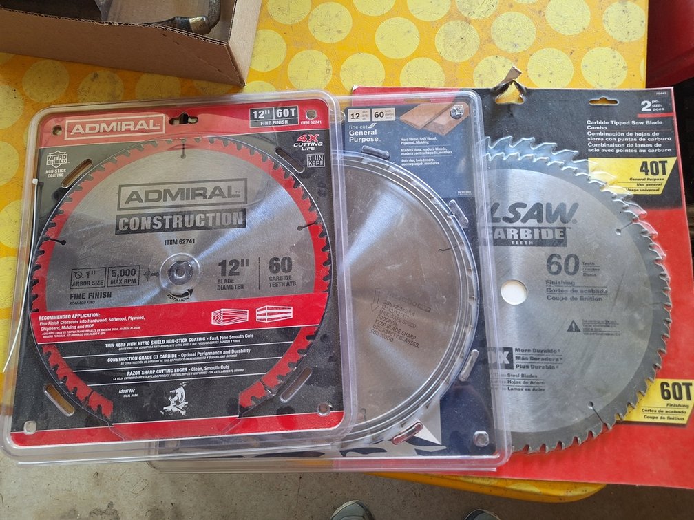 3 - 12" Saw Blades, New